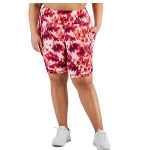 NWT ID Ideology Womens Plus Size Compression Bike Shorts Size 1X 2X $50 LLL92
